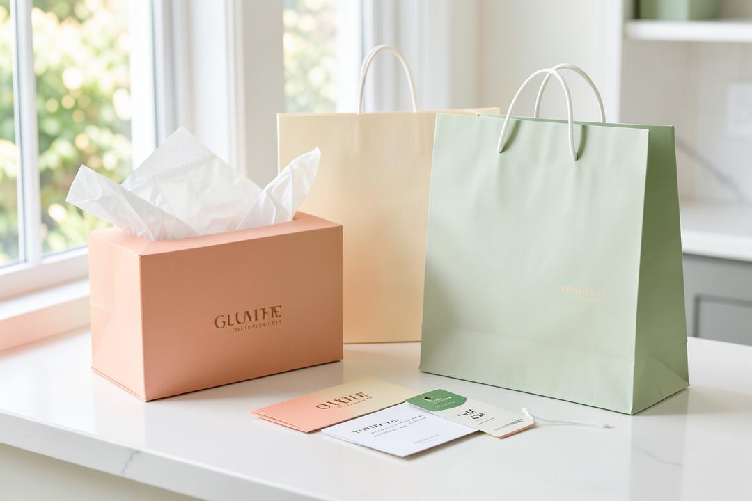 Coordinated retail packaging and customer loyalty materials